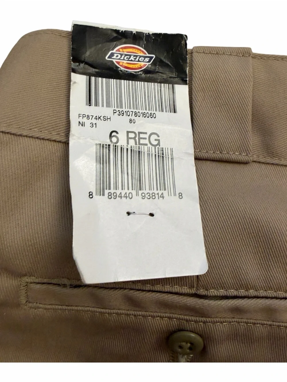 Dickies Women's Original 874
Work Pants, Khaki-Size 6 NWT - Picture 14 of 16